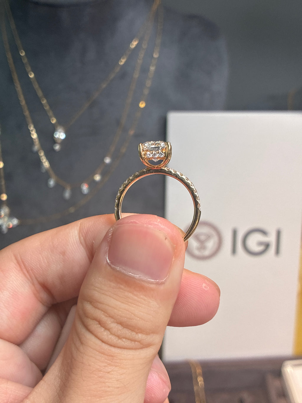 For Brenda,Ring with pave band