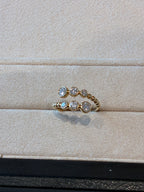 Band Side Stone 0.843ct /6 p 18K Yellow Gold