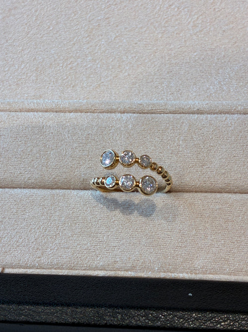 Band Side Stone 0.843ct /6 p 18K Yellow Gold