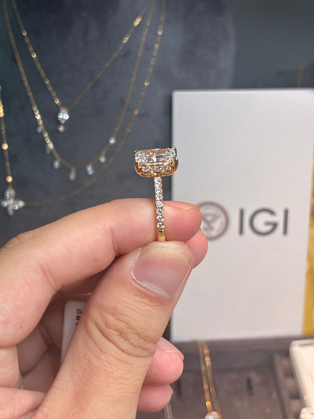 For Brenda,Ring with pave band
