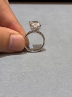 Deposit for Karry216,Solitaire Ring Radiant 5.02ct D VVS2 side stone 0.157ct