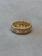 Band 14K Yellow Gold Side Stone 0.125ct/10p