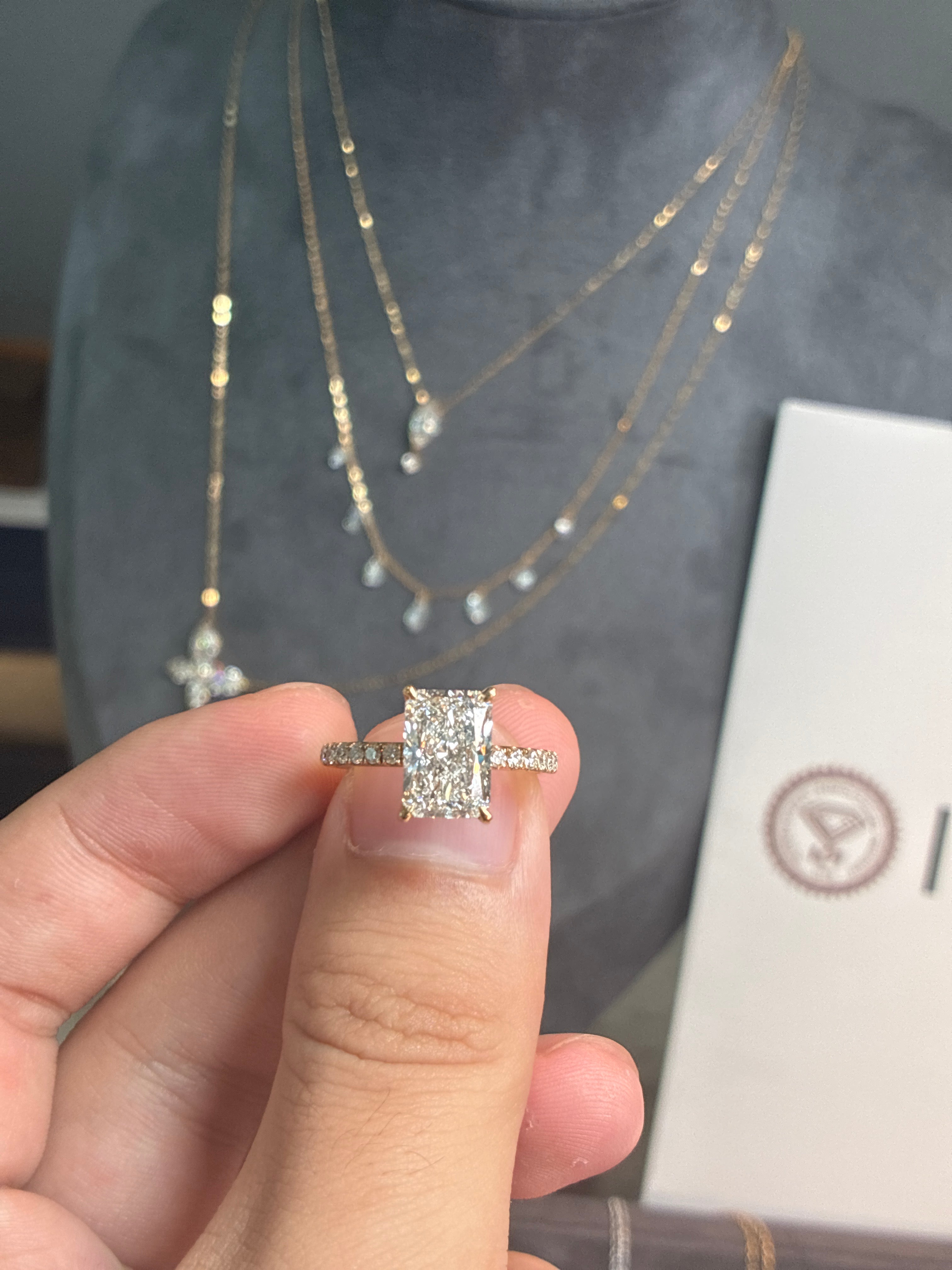 For Brenda,Ring with pave band