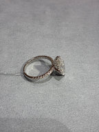 Deposit For Anthony,Ring 18K gold ,main stone Marquise 3.1ct D VVS2 side stone 0.455ct
