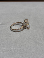 Deposit for Karry216,Solitaire Ring Radiant 5.02ct D VVS2 side stone 0.157ct