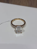 Customize for Lily,14K yellow gold,emerald 3ct E VVS2,hidden halo with plain band