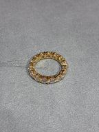 For Dianna,eternity ring,18K yellow gold,side stone 5.18ct/15p