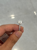 For deewaslike,5ct round center stone,pave band,6 prongs