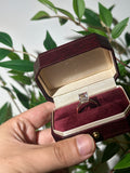 Balance for Rey, 10k yellow gold and 5 ct radiant and tulips basket