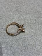 Half Deposit for Ariana,18K Yellow Gold Ring Marquise Cut 2ct side stone 0.485ct