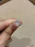 For NataHan,Rings 18K gold,main stone 3.07ct D VVS2,side stone 0.682ct