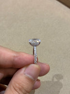 For NataHan,Rings 18K gold,main stone 3.07ct D VVS2,side stone 0.682ct