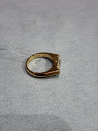 For Tracy,18K gold pinky ring,Solid gold wt 5.45g,EastWest style,Marquise 2ct D VVS2