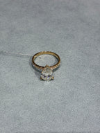 For Jane,18K gold,Pair Cut 2.07ct D VVS2 side stone 0.397ct