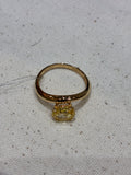 For Maggie,Wavy Ring,18K Gold,main stone Fancy yellow
