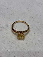 For Maggie,Wavy Ring,18K Gold,main stone Fancy yellow