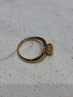 For Maggie,Wavy Ring,18K Gold,main stone Fancy yellow