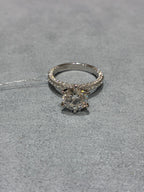 For Sabrina,pave band rings,main stone 2.01ct D VVS2 side stone 1.293ct