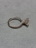 For Sabrina,pave band rings,main stone 2.01ct D VVS2 side stone 1.293ct