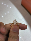 Half deposit for Irissuri,14K main stone 2ct D VVS2 marquise cut side stone 0.486
