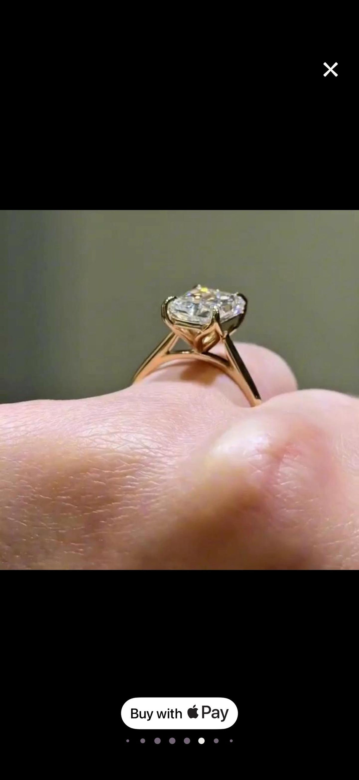 Deposit for Rey, 10k yellow gold and 5 ct radiant and tulips basket