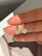 Stud Earrings | Oval Cut 2.023ct/2p |4 Prongs | 18K Yellow Gold