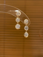 Stud Earring  2.076ct /6p           |Oval Cut     |From small to big                         |14K Yellow Gold