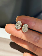 Stud Earrings | Oval Cut Over4ct/2p