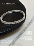 Tennis Bracelet ｜ Oval Cut 0.5ct/p  18.308ct/36p   6.7inches        18K White Gold