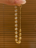Adjustable Bracelet
Round Lab-Grown Diamond: 1.496ct / 15p  18K Yellow Gold