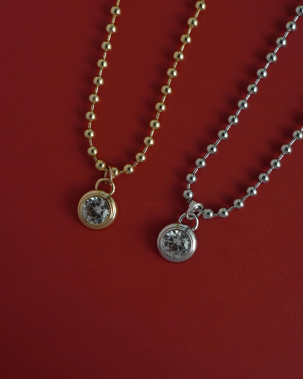Deposit for Freya,14k yellow gold 2mm ball chainz 26inches.A set of pendants 10k :one with oval cut diamond and oval peridot.(50%)