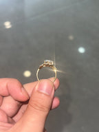 For Going,thinner band,18k yellow gold,centerstone pear shape 3ct E VVS2,side stone 0.6ct/6 piece